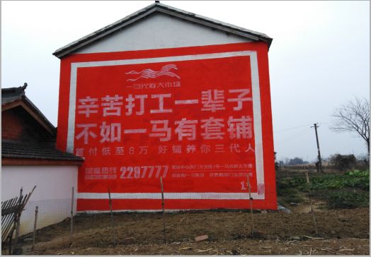 蚌埠一马光彩墙体广告